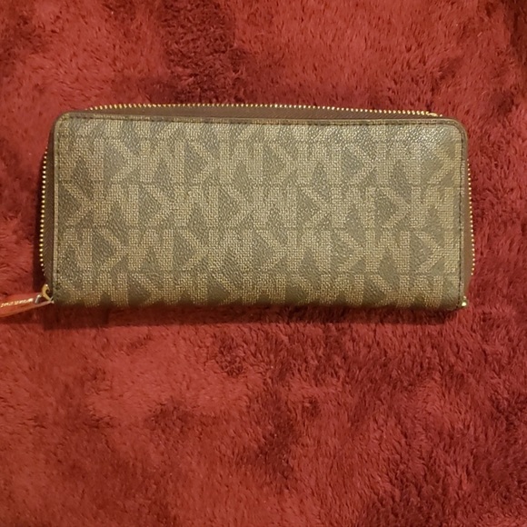 Michael kors illustrations star wallet large signature brown mk - Picture 2 of 4